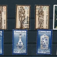 3739 - DDR Briefmarken Michel Nr.3241-3243,3250,3285-3287 gest. Jahrg.1989