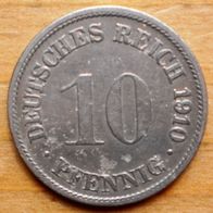 10 Pfennig 1910 F