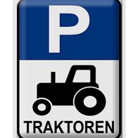 DEUTZ Blechschild 'Parking Only' - Retro Design 30x40 Cm Für Traktor Fans