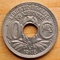 10 Centimes 1918 Frankreich