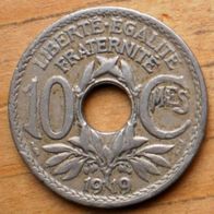 10 Centimes 1919 Frankreich