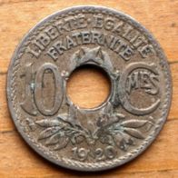 10 Centimes 1920 Frankreich