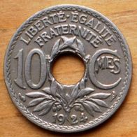 10 Centimes 1924 Frankreich