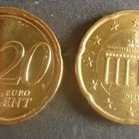 Münze Deutschland: 20 Euro Cent 2021 - J - Vorzüglich
