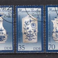 DDR 1989 Meissener Porzellan (III) MiNr. 3241 I - 3244 I ESST