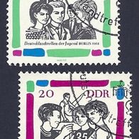 DDR, 1964, Michel-Nr. 1022-1023, gestempelt