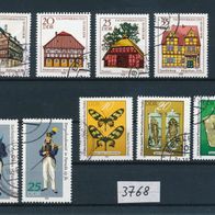 3768 - DDR Briefmarken Michel Nr.2294.2297,2318,2320,2370,2371,2373 gest. Jahrg 1978
