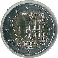 2 Euro Luxemburg 2023 " Abgeordnetenkammer " Bankfrisch