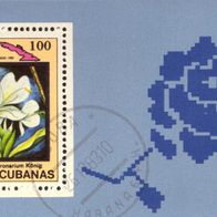 Kuba Block 79 «Blumen und Vögel»