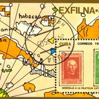 Kuba Block 92 «Briefmarkenausstellung Exfilna ´85»