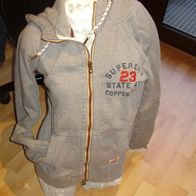 Superdry Sweatjacke grau warm L