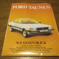 Betriebsanleitung Ford Taunus ---eb----