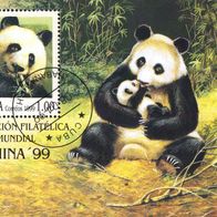 Kuba Block 152 «Internationale Briefmarkenausstellung CHINA ´99, Peking (I)»