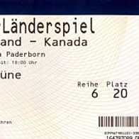 2) Ticket Frauen Deutschland - Kanada 19.6.2013 Paderborn Canada CSA DFB Damen