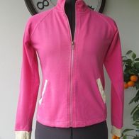Mädchen Sweatjacke pink Gr. 152 Jacke 100% Baumwolle rosa Trainings Strick Pulli