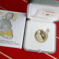 Vatikan 2020 10 Euro PP Silber Gold Sonderausg. Gedenkm. vergoldet Welttag d. Erde