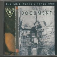 R.E.M. / REM " Document - The I.R.S. Years Vintage 1987 - " CD (1987 / 1993)