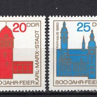 DDR 1965 800 Jahre Chemnitz MiNr. 1117 - 1119 postfrisch