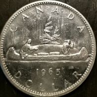CDN : Kanada 1 Dollar Kanu 1965