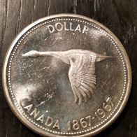 CDN : Kanada 1 Dollar Wildgans 1967