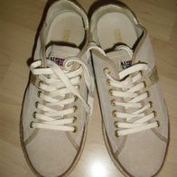 Napapijri Sneaker Schuhe Outdoor Wildleder beige edel Gr. 38 Damen