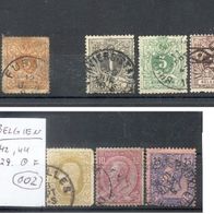 Briefmarken Belgien 1869/1888 - 9 Werte