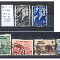Briefmarken Belgien 1936 Musikstiftung Königin Elisabeth 1938 Sonderausgabe