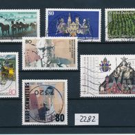 2282 - BRD Briefmarken Michel Nr1320,1325,1326,1328,1329,1337,1345 gest. Jahrg 1987