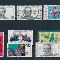 2337 - BRD Briefmarken Michel Nr830,832,834,835,842,844,864,865 gest. Jahrg 1975