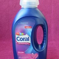 Coral Vollwaschmittel Color+ Reinheit und Pflege Flüssig Waschmittel 16 WL 20-60°