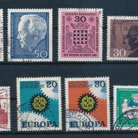 2320 - BRD Briefmarken Michel Nr533-534,536,537,539,542,543,544 gest. Jahrgang 1967