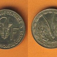 Westafrikanische Staaten Etats de I Afrrique de I Quest 5 Francs 1976