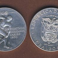 Panama 5 Balboas 1970, große Silbermünze