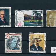 1346 - Berlin Briefmarken Michel Nr.425,427,434,439,440 gest Jahrgang 1972