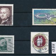 1355 - Berlin Briefmarken Michel Nr.464,465,472,477 gest Jahrgang 1974