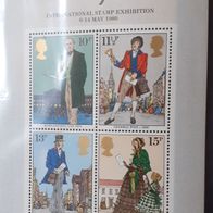 Block Großbritannien Stamp Ex. 1980 postfrisch