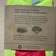 Schutz-Überzug für Fahrradhelm in Neon-Farbe