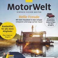 ADAC Motorwelt 1/2021 mit Beilage "Nordrhein-Westfalen Rauf aufs Bike!"