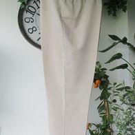 Damenhose Gr. 52 beige Schlupf Hose Bundweite 125 cm Polyester Sommer Business