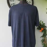 Damen Shirt T-Shirt Gr. 38/40 dunkel blau 100% Seide Pulli Hemd Tunika Bluse