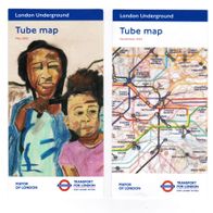 London Plan Map Tube U-Bahn Underground Taschenausgabe akt. 2 Stück 05/2022 + 11/2022