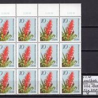 DDR 1988 Bromelien Bogenteil MiNr. 3149 postfrisch 12 x