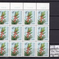 DDR 1988 Bromelien Bogenteil MiNr. 3151 postfrisch 12 x