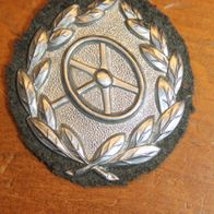 Originales Kraftfahrer Bewährungsabzeichen Silber mit Stoff und Gegenplatte