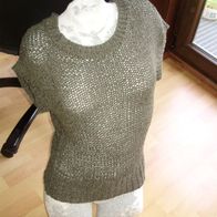 Hallhuber KA Pullover khaki Bändchen Gr XS = S