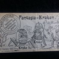 Ü - Ei Beipackzettel Fantasia - Kraken 1 / 620 645