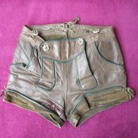 Kinder Lederhose 60er Vintage 8 J. 30,5cm Bund Sepplhose Trachtenhose Seppelhose