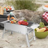 Holzkohlegrill Grill Klappgrill Campinggrill Edelstahl L kaufen bei
