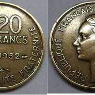 Frankreich 20 Franc 1952 (ohne B) ## Kof6