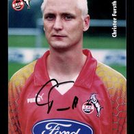 Christer Fursth Autogrammkarte 1 FC Köln 199798 Original Signiert